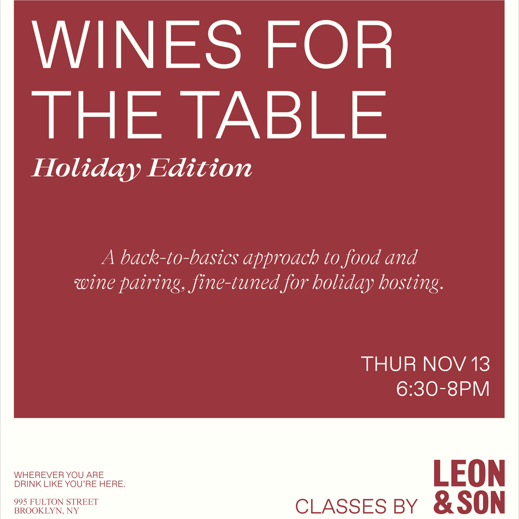 Wines for the Table: Holiday Edition 1
